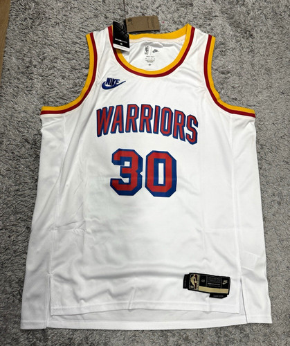 Nike Golden State Warriors Stephen Curry #30 NBA Dri-FIT Jersey White L