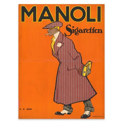 Manoli Sigaretten (1912)   Der Berliner Dandy von Hans Rudi Erd Poster Wandkunst