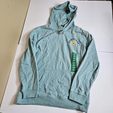 Quiksilver Boys XL 18/20 Mint Green Pullover Hoodie Surf Skate NWT