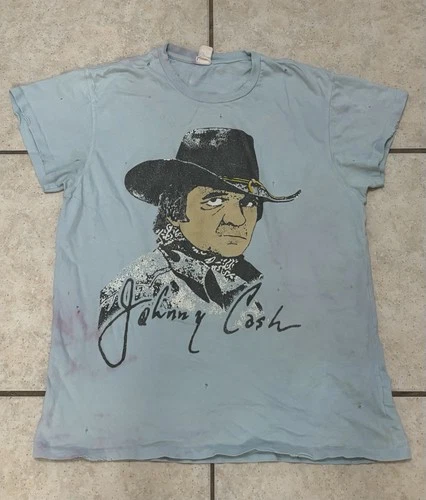 Johnny Cash Made Worn Shirt Men’s Size M Vintage vintage concert t-shirt, vintage, single stitch, B+ condition