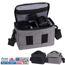 DSLR Camera Shoulder Crossbody Bag Case Shockproof For Canon Nikon EOS Sony