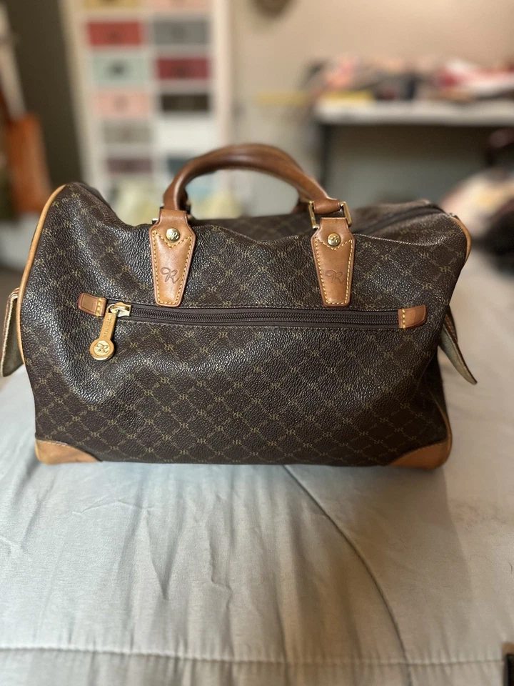 Rioni Signature Brown ST-20015 Bowler Large Boston Bag Excellent Condition - Image 2 of 4