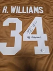 Ricky Williams 98 HT Signed XL Orange Football Jersey Beckett Dolphin Longhorns