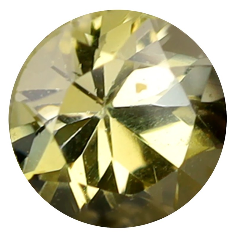 0.49 ct World class Round Cut (5 x 5 mm) Tanzania Yellow Tanzanite Gemstone