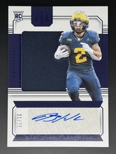 2024 National Treasures Collegiate Blake Corum RC Silhouette Blue Patch Auto /75