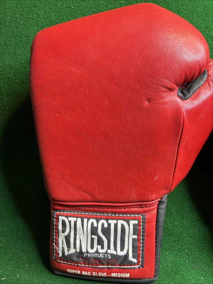 Ringside Super Bag Boxing Gloves 12 oz Red Black Size Medium Training Sparring - Image 2 of 4