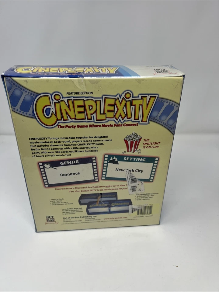 CINEPLEXITY Movie Card Board Game  Party SEALED - Free Shipping - Image 3 of 3