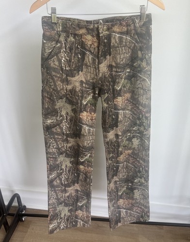 Carhartt Kids Mossy Oak Camo Carpenter Pants Size 16 Adjustable Waist Hunting