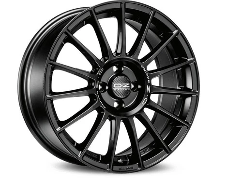 OZ Superturismo LM 8x18 ET50 5x120 Matt Black Silver Lettering Alloy Wheel