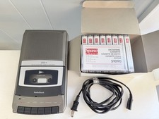 Vintage RadioShack CTR-120 Cassette Recorder  9 Sparco Tapes TESTED FAST SHIP