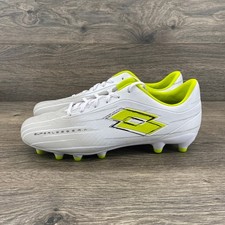 Lotto Solista 700 Superleggera Soccer Cleats Mens 8.5 White Neon Yellow FG Boots