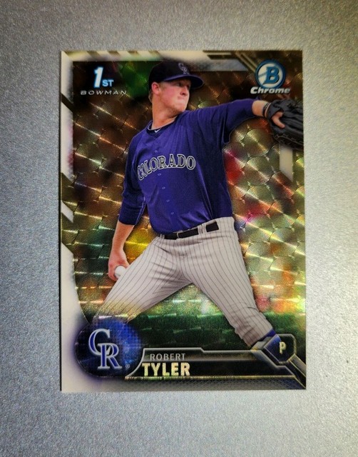 2016 1st Bowman Chrome Robert Tyler Superfractor 1/1 Rockies