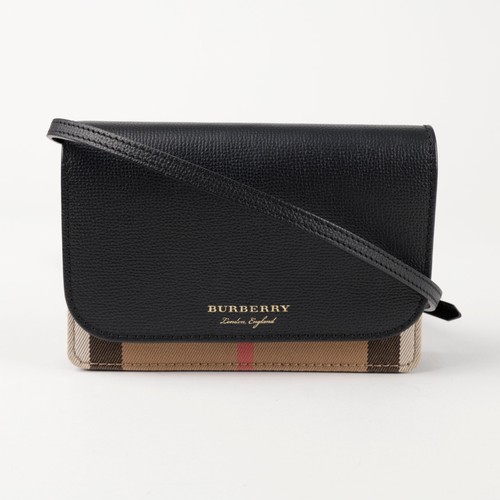 Burberry New Hampshire Check Crossbody Bag Black 156724667