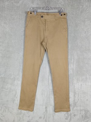 Corridor NYC  SZ 34 X 33 Sturdy Corded Cotton Twill Trousers Tan business