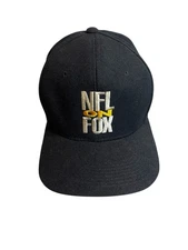 VTG NFL ON FOX SPORTS Black Embroidered 90’s Wool Blend Snapback Cap Korea