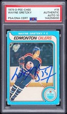 1979 O-Pee-Chee #18 Wayne Gretzky RC PSA Auth Bold & Perfectly Placed 10 Auto!