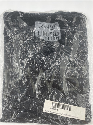 RWBY LIMITED EDITION TONAL FOIL BLACK SHIRT SIZE MEDIUM