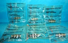 6 Amphenol BNC Barrel Connectors (M/M) Adapters NOS Sealed