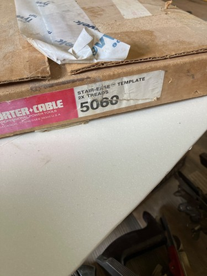 #ad VINTAGE PORTER CABLE STAIR EASE ROUTER TEMPLATE JIG STRINGER RISER 5060 $275.00