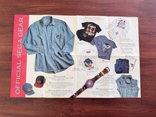 Sega Official Gear Merchandise Video Game Promo Poster Vintage Early 1994