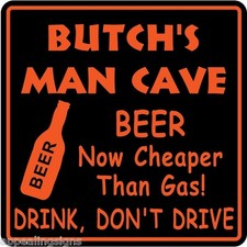Personalized MAN CAVE Sign Sign #10 Bar Beer Den Garage Funny Custom USA Made