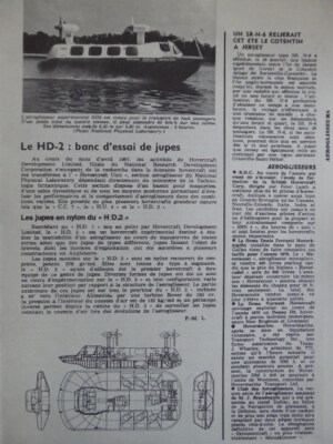 2/1970 ARTIKEL 1 SEITE AIRGLYER HD-2 HOVERCRAFT SRN.6 BHC