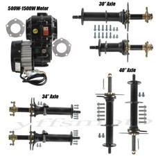 500W 1000W 1500W Motor Differential Rear Axle Kit for 4 Wheeler GoKart Buggy ATV