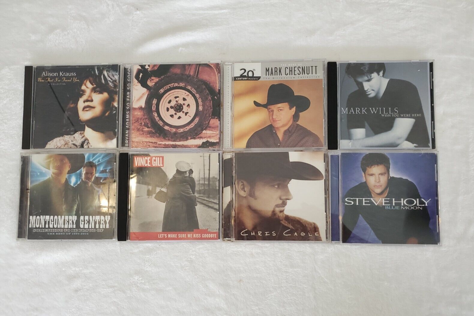 Lot Of 8 Country Music CDs Chris Cagle Vince Gill Mark Willis Alison Krauss More