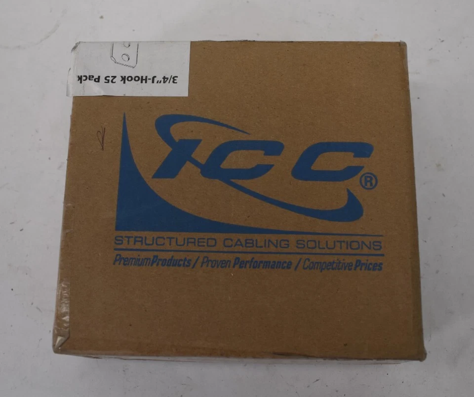 Lot of 25 ICC J Hooks 3/4" Ceiling Wall Mount ICCMSJHK22 Installation Hardware - Image 2 of 4