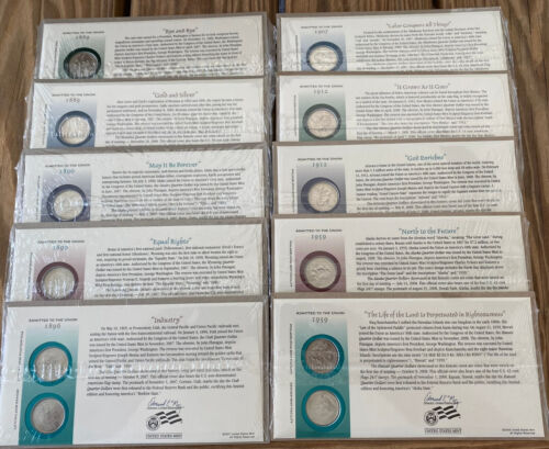 50 State Quarter US Constitution Ratification - US Mint (P&D) COMPLETE SET - - Picture 3 of 5
