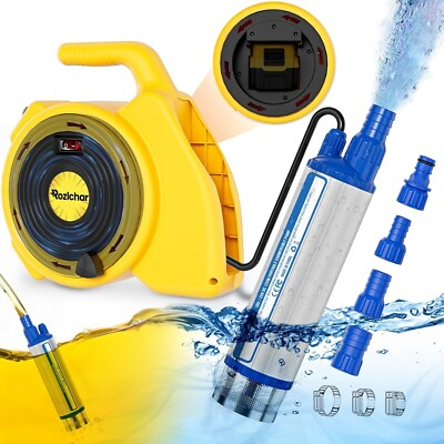 #ad #ad 635GPH 2 in 1 Water Transfer Pump For Dewalt 20V Max Battery 120W Portable Oil $43.65