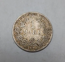 1874-D Germany 1 Mark - 90% Silver - Minted in Munich - German Empire