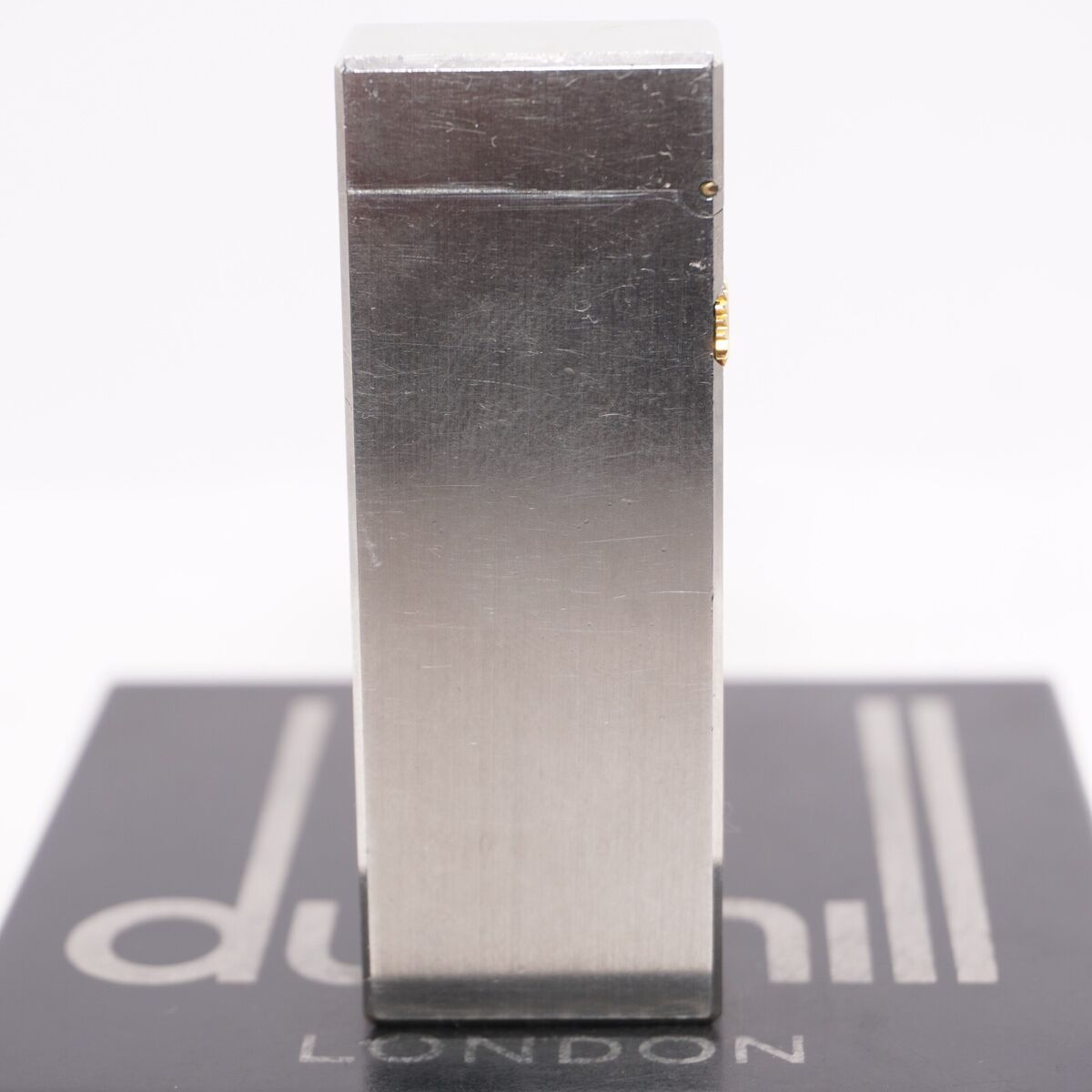 Rare Dunhill Lighter Brushed Silver Plate_Ultrasonically Rare Dunhill Lighter Brushed Silver Plate_Ultrasonically