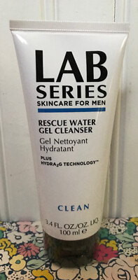 SEALED LAB SERIES SKINCARE FOR MEN RESCUE WATER GEL CLEANSER FACE WASH 3.4 OZ 