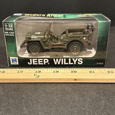 2001 Newray Jeep Willys Modern Armor 1:32 Diecast New In Box