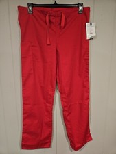 Fundamental By White Swan Unisex XSmall Red Scrub Pants NWT Drawstring 36x31