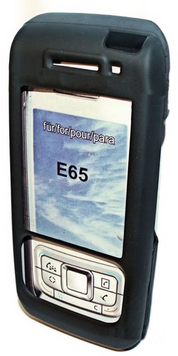 Crystal Case Cover Handy Protect Hülle Schale Schutz in Schwarz für Nokia E65 - Picture 2 of 11