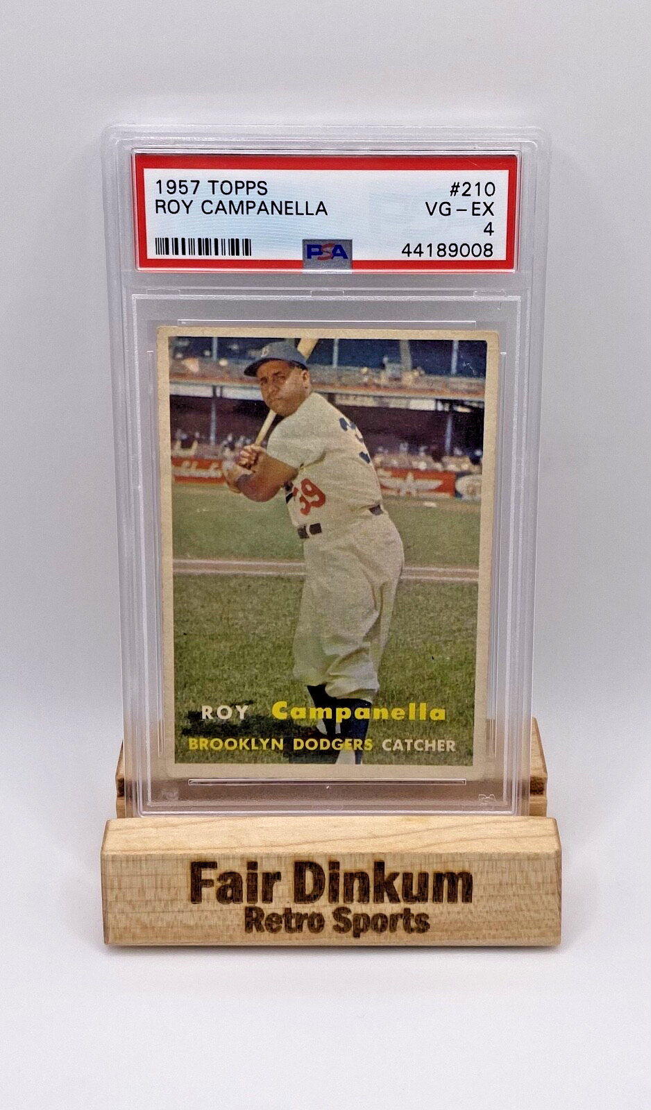 1957 Topps Baseball Roy Campanella #210 Brooklyn Dodgers Graded PSA 4 HOF