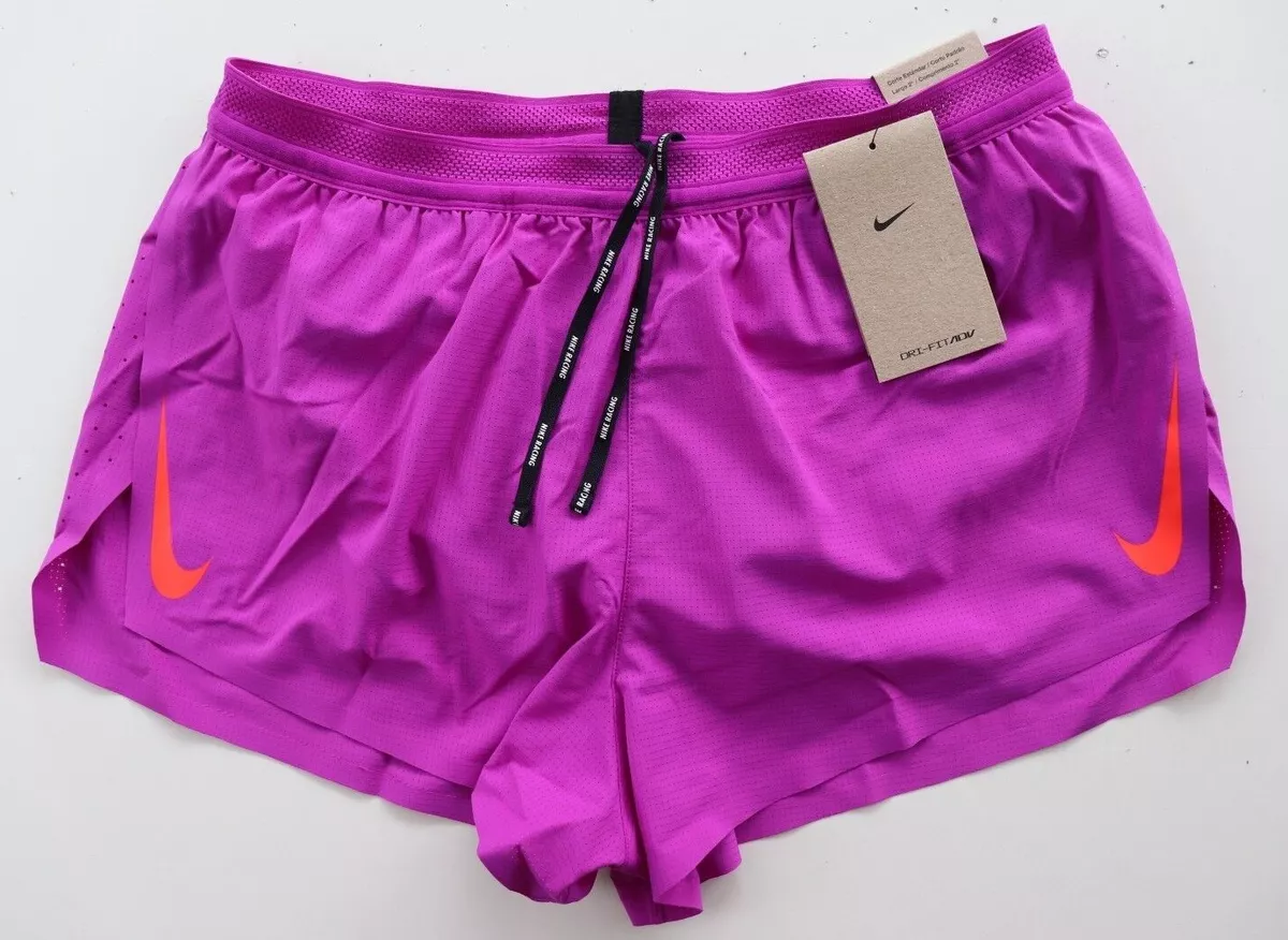 NWT Nike Men's Aeroswift 2” Running Shorts Vivid Purple CJ7837-552 Men's  Size-XL