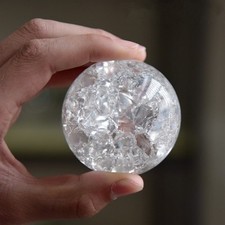 30mm Crystal Ice Crack Ball Quartz Marbles Magic Sphere