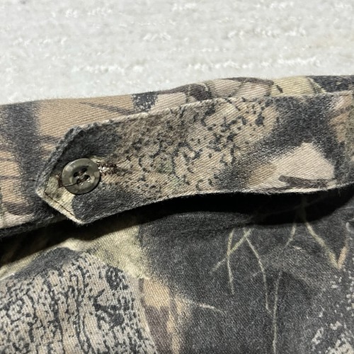 Vintage Mossy Oak Forest Floor Camouflage Hunting Long Sleeve Shirt Size M USA - Picture 6 of 9