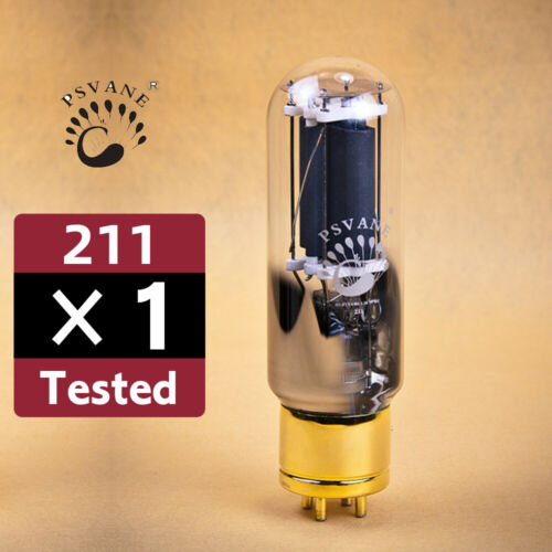 1PC PSVANE 211 Gold Base Vacuum Tube Tested Replace Shuguang GE VT4C 211-T WE211 - Picture 1 of 6