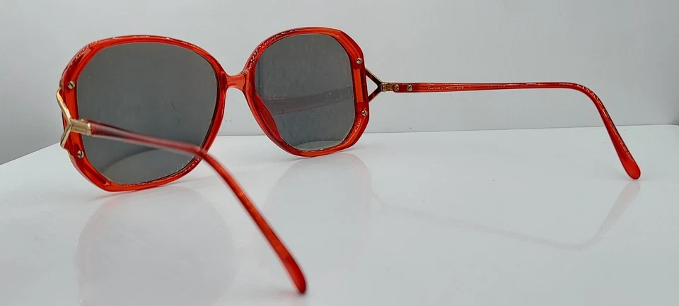 Gafas de sol vintage Tura 329 rojo dorado ovaladas Japón SOLO MARCOS Foto 3 de 4