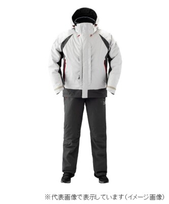 Daiwa DW-3409 rain max Hyper Combiup Hiloft winter suit Light Gray M From Japan