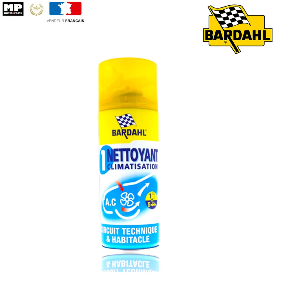 BARDAHL NETTOYANT CLIM PURIFIANT CLIMATISATION ANTIBACTÉRIEN 5 VOITURES XXL - Photo 1/1