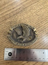 Golden Eagles NRA Belt Buckle Limited Edition Flying Eagle