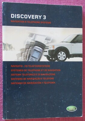 LAND ROVER DISCOVERY 3 SAT NAV NAVIGATION OWNERS GUIDE - HANDBOOK - USER GUIDE.