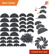 Versatile 30PC Rubber Heel Repair Taps - Easy Installation for Every Shoe Size