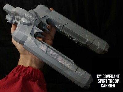 Type-25 Spirit Dropship Covenant CUSTOM 12'' Ship Fleet Battles Halo unsc Model