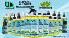 Turmeric & Ginger Deep Massage Oil with Lemongrass | Relaxation & Joint Care